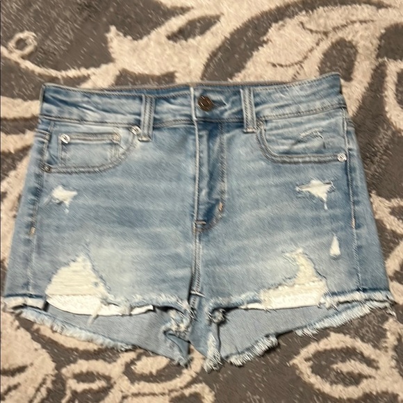 American Eagle Outfitters Pants - American Eagle Outfitters Blue Jean Shorts Distressed Vintage Style hi rise